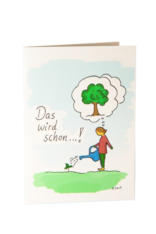 Briefkarte DAS WIRD SCHON