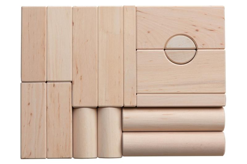 Baukasten mit Bauklötze (alle 3 Lagen) im SET