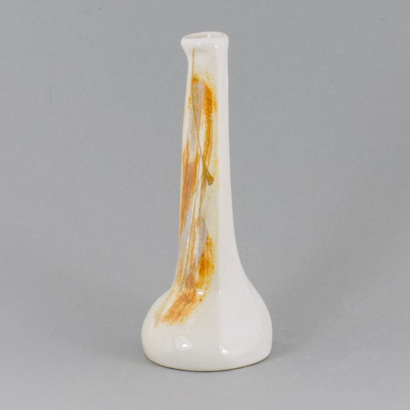 Rosenvase, handbemalt - erdfarben